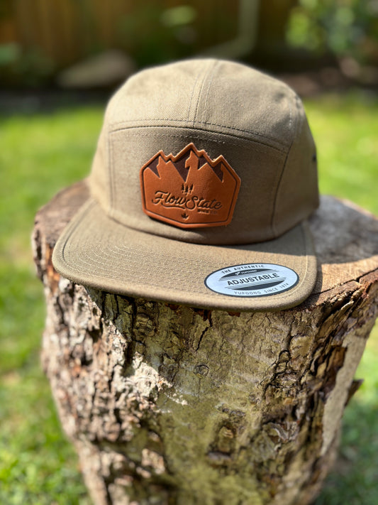Limited Edition Flow State 5-Panel Hat with Leather Patch