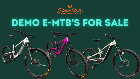 Used e-mountain bikes for sale at Flow State Bike Co