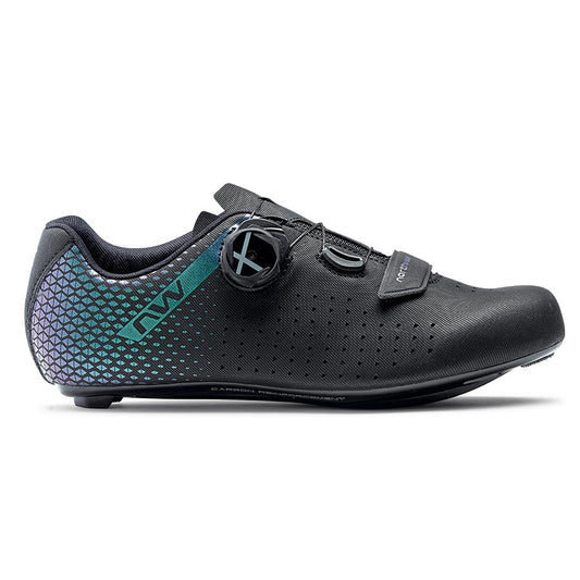 Northwave, Core Plus 2 Women, Road Shoes, Black/Iridescent, 36