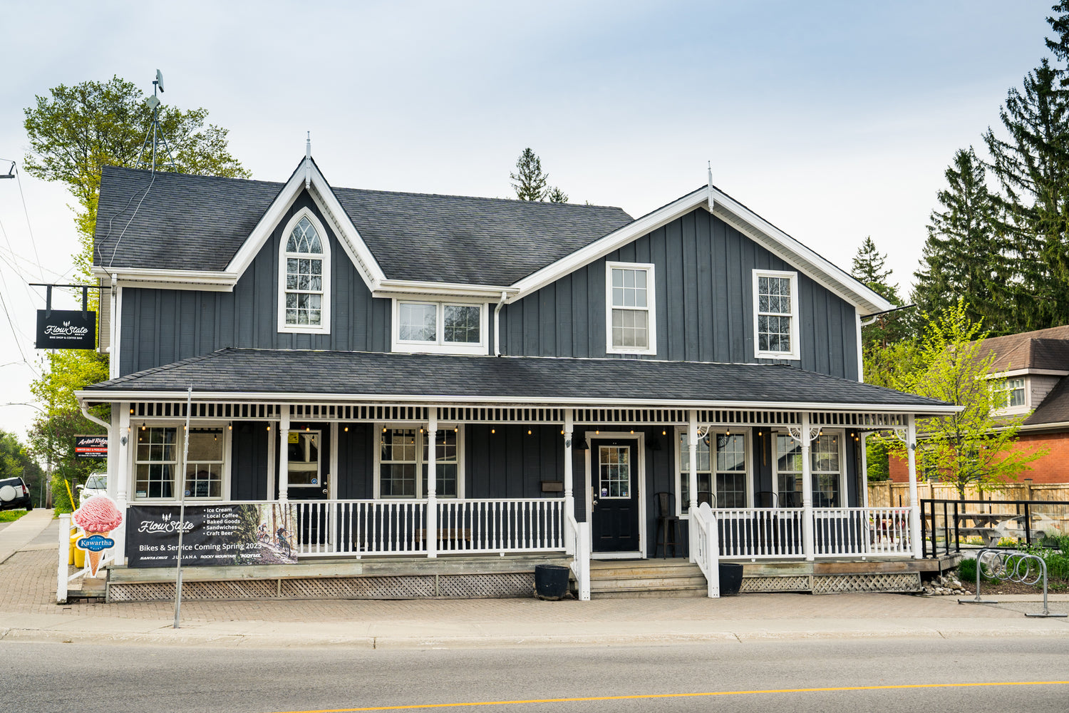 Street view of Flow State Bike Co in Arkell, Ontario