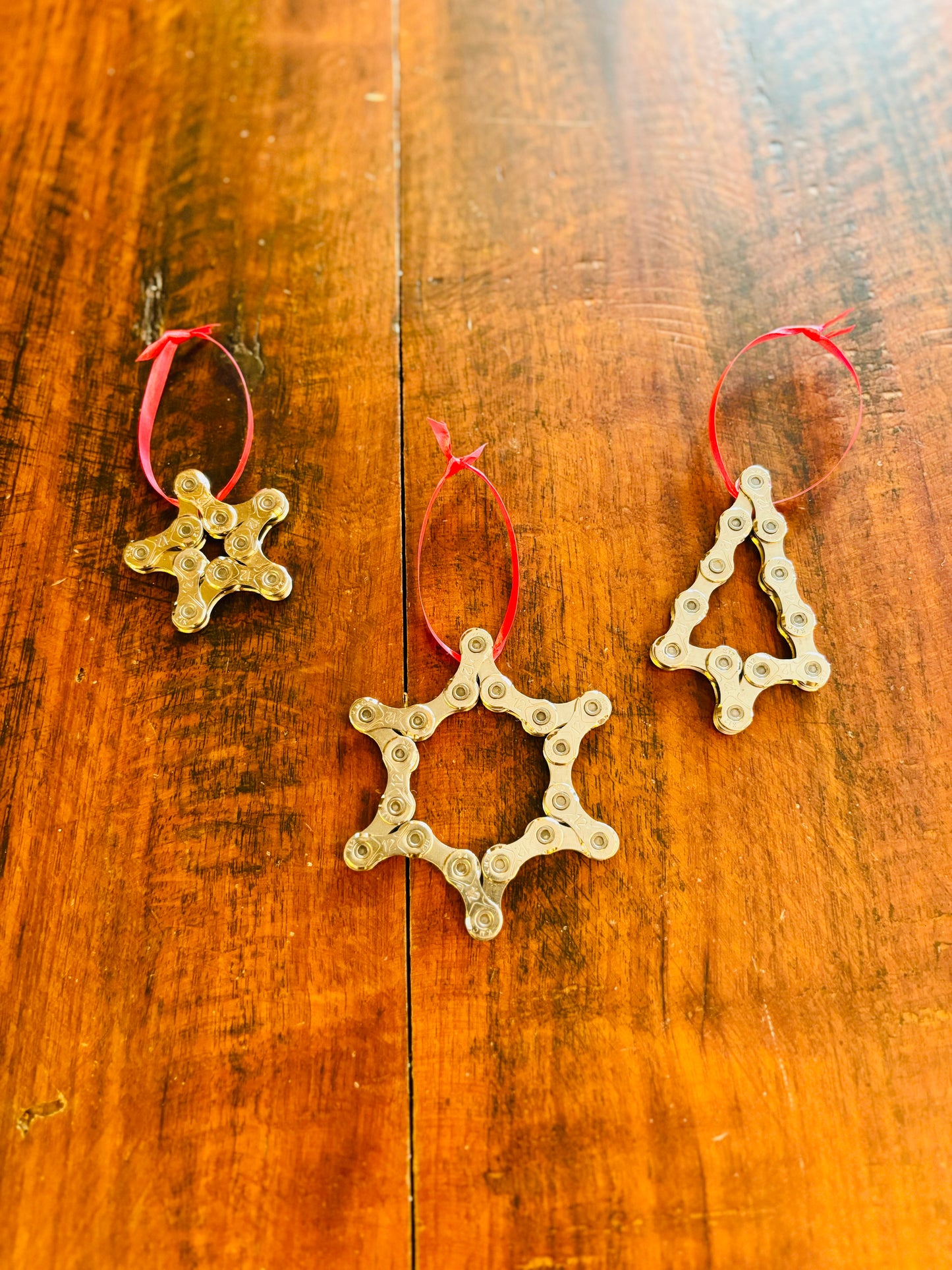 Bike Chain Ornaments - Gift Box of 3